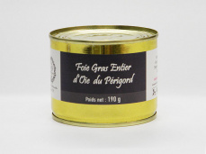 Foie gras d'oie entier 190g boite
